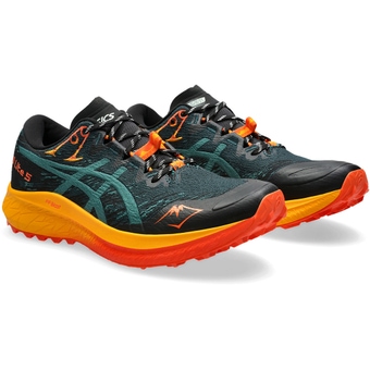 Asics Fuji Lite 5 Laufschuhe Saxon Green / Rainy Lake Herren