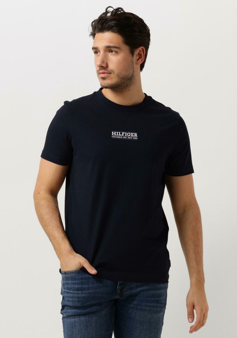 TOMMY HILFIGER donkerblauwe tommy hilfiger t-shirt small hilfiger tee