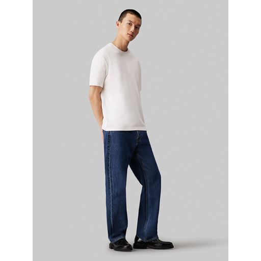 Calvin Klein Jeans Interlock T-shirt, Ivory, S