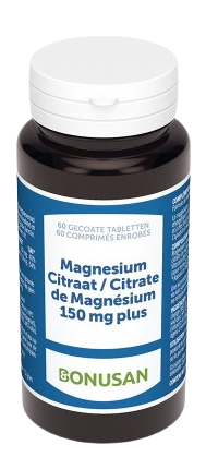 Bonusan Magnesiumcitraat 150 MG Plus 60 Tabletten