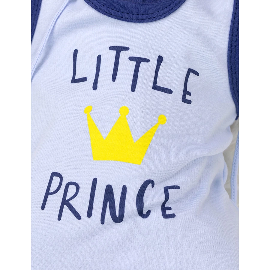 Baby Sweets 3tlg Set Strampler + Shirt + Mütze Little Prince blau