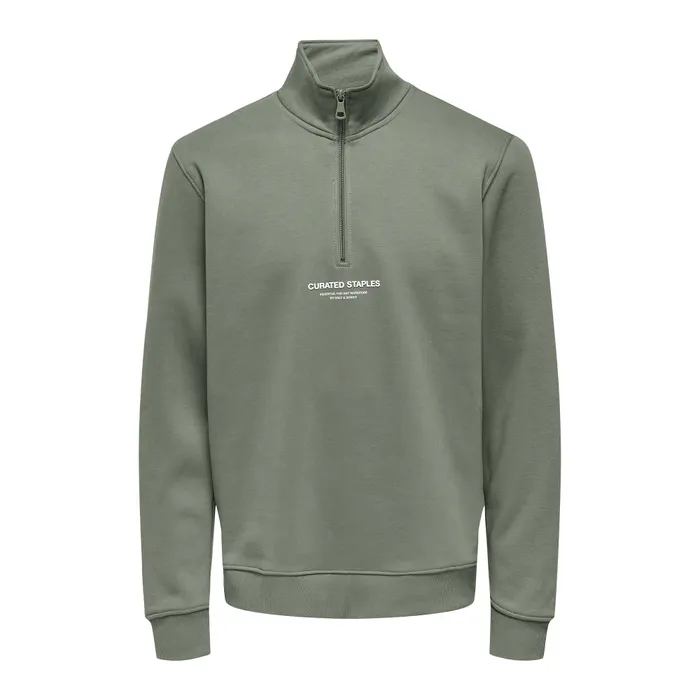 Only & Sons Curated Half Zip Sweater Heren