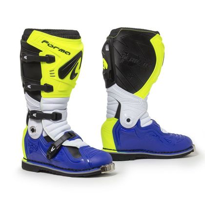 Bottes cross Forma TERRAIN EVOLUTION TX - YELLOW FLUO/WHITE BLUE 2023 - Jaune / Blanc