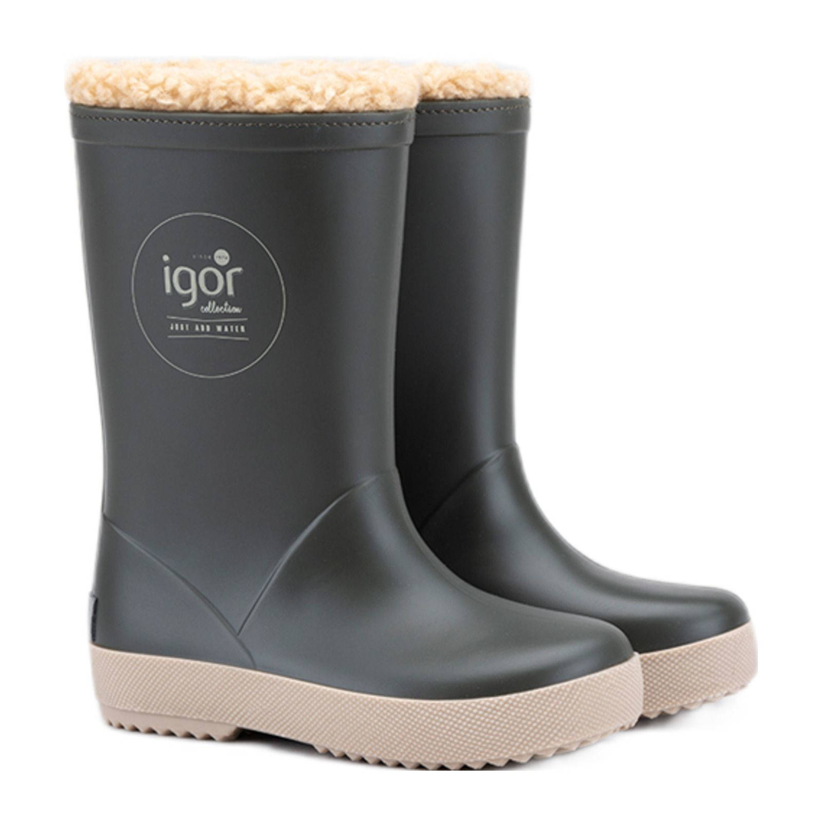 Igor Splash dk Borreguito gevoerde regenlaarzen kaki