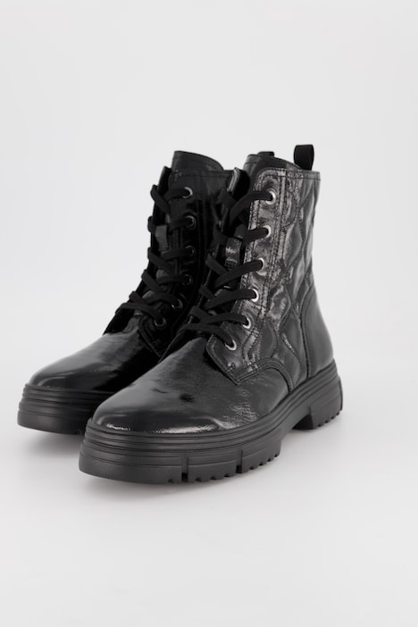 Caprice Lackleder-Boots, Steppung, Komfortweite