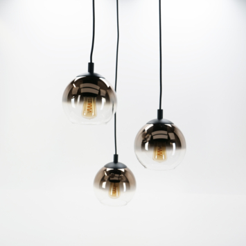Eglo hanglamp Ariscani zwart 3-lichts rond