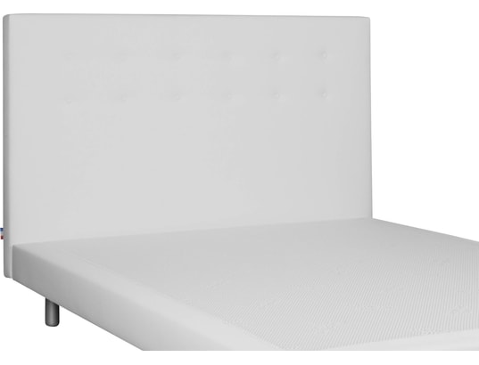 CONCEPT1 - Lit déco Cannes 140x190cm blanc