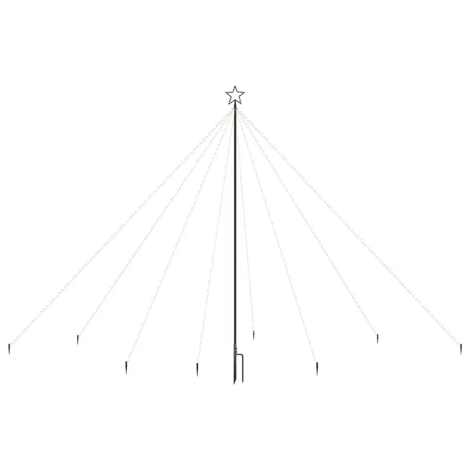 vidaXL - Led-kerstboom - Blauw - IJzer