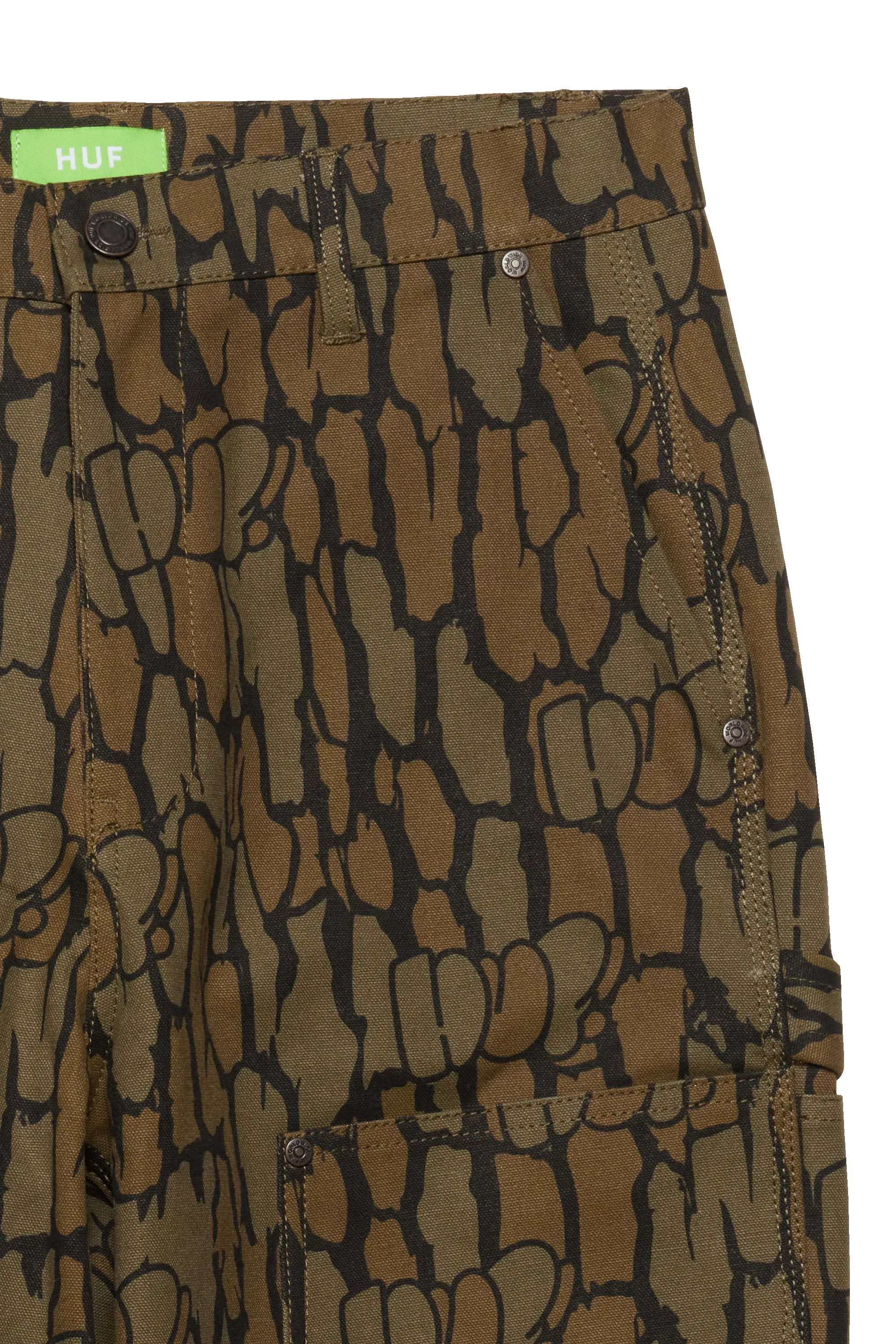 HUF pantalon GILMAN Vert