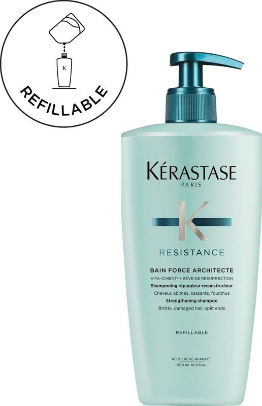 Kérastase - Resistance Bain Force Architecte - Shampoo - 500 ml