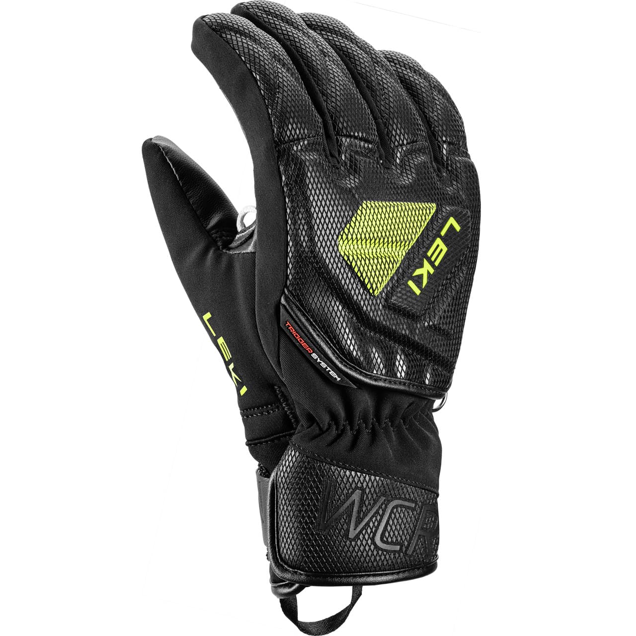 Leki Junior Handschuh WCR C-TECH 3D black/ice lemon | Leki | L | Brands | XSPO-Fashion