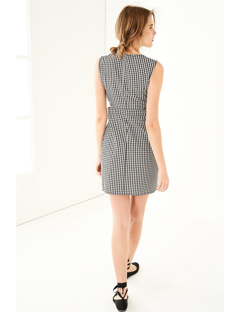 Black and White Short Dress