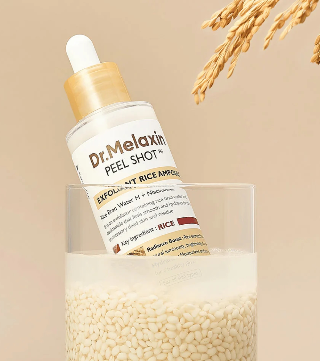 Dr.Melaxin - *Peel Shot* - Ampola Facial Exfoliant Rice