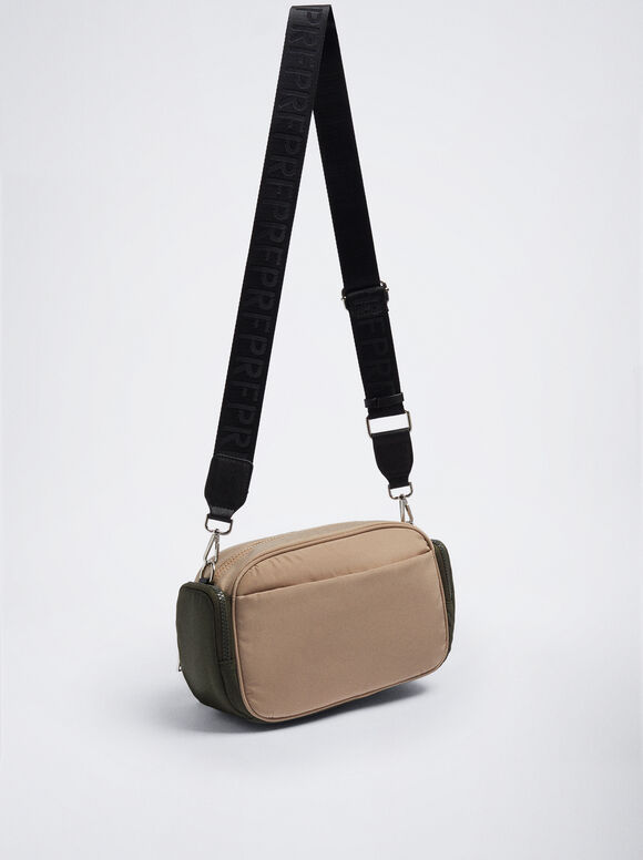 Nylon de bolso com blocos de cores - Multicor