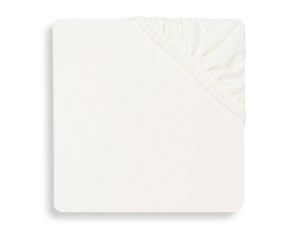 jersey ledikant hoeslaken 60x120cm ivory