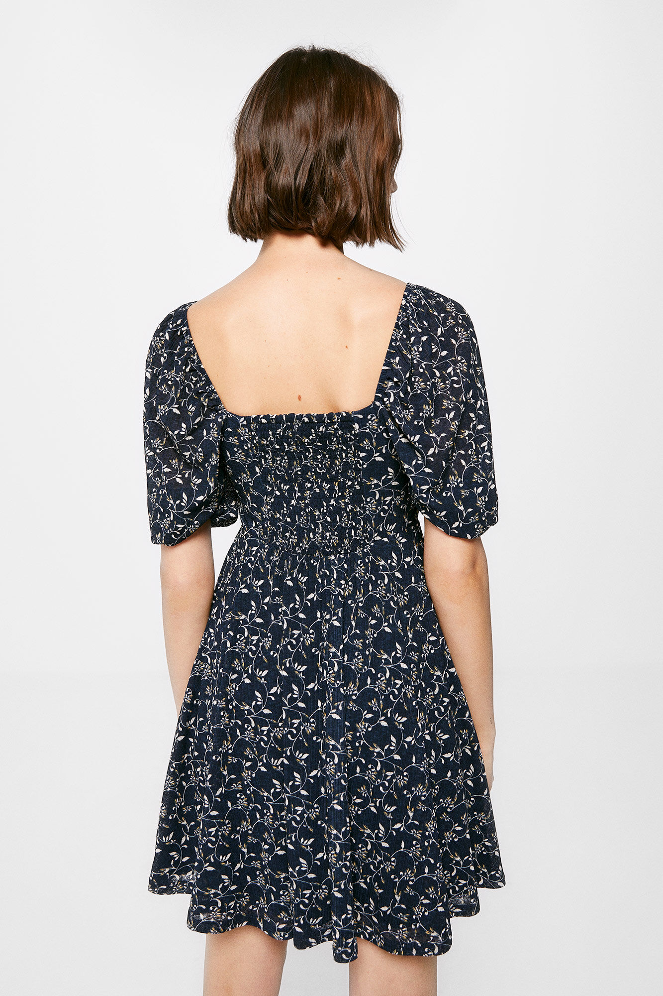 Vestido curto estampado