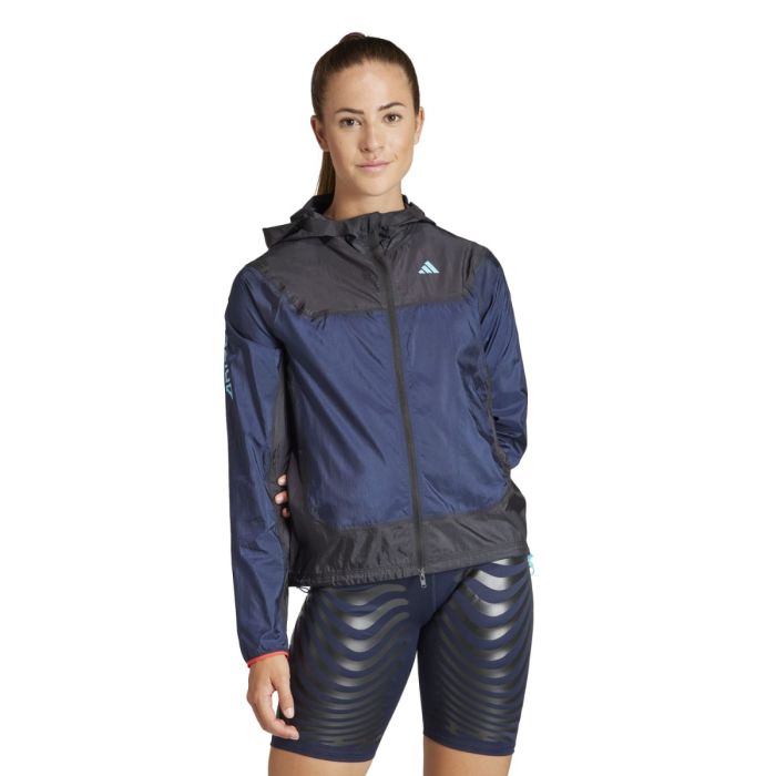 adidas Dame Jakker Adizero Jacket Blå