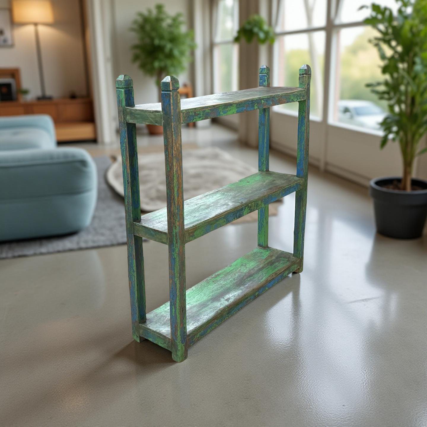 Wandrek groen/blauw uniek