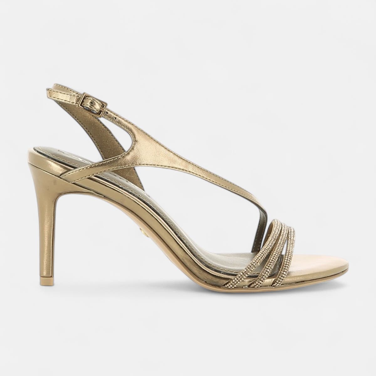 Nu-pieds à talon Femme bronze