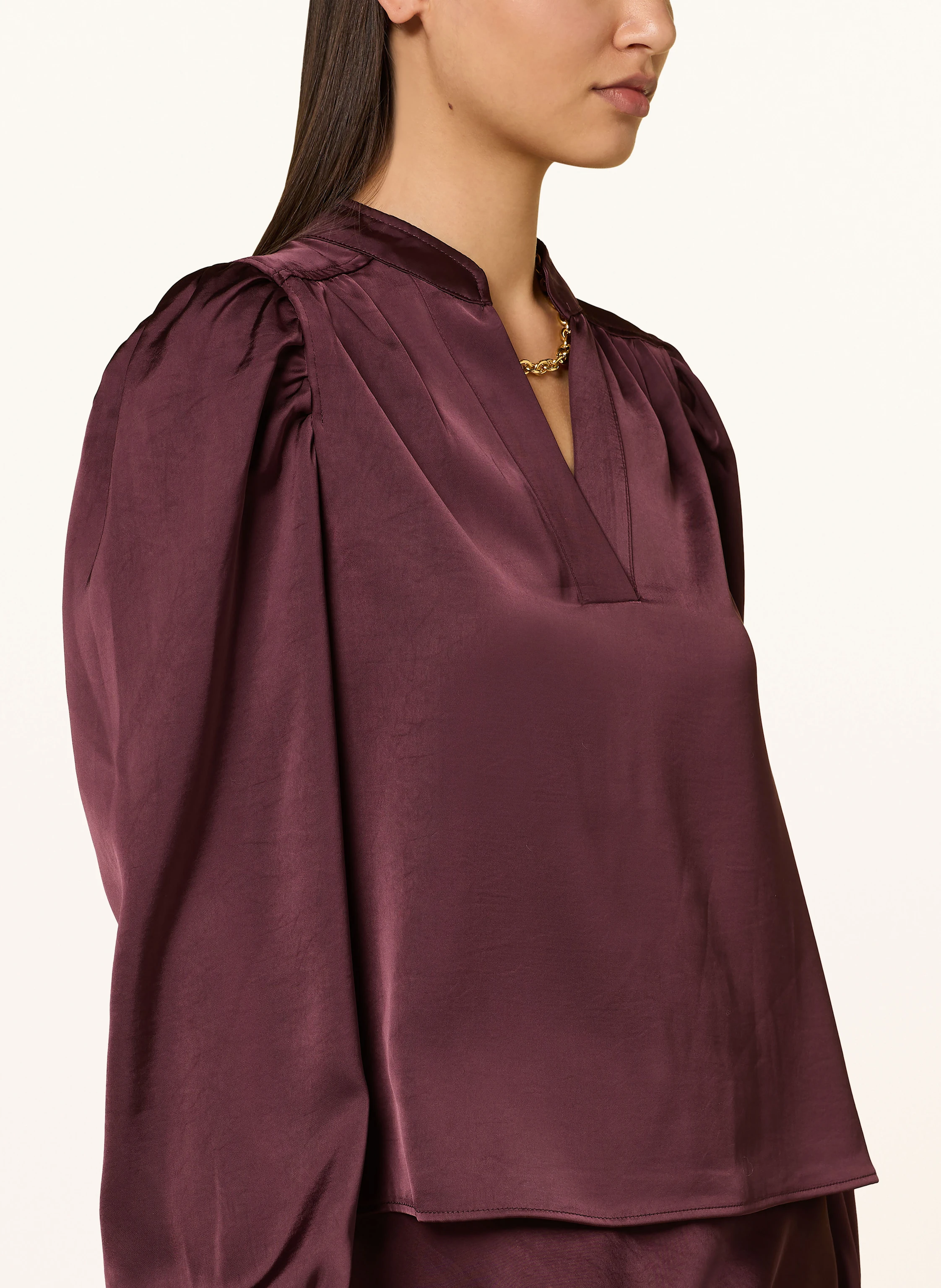 NEO NOIR Blusenshirt ROSSLYN aus Satin
