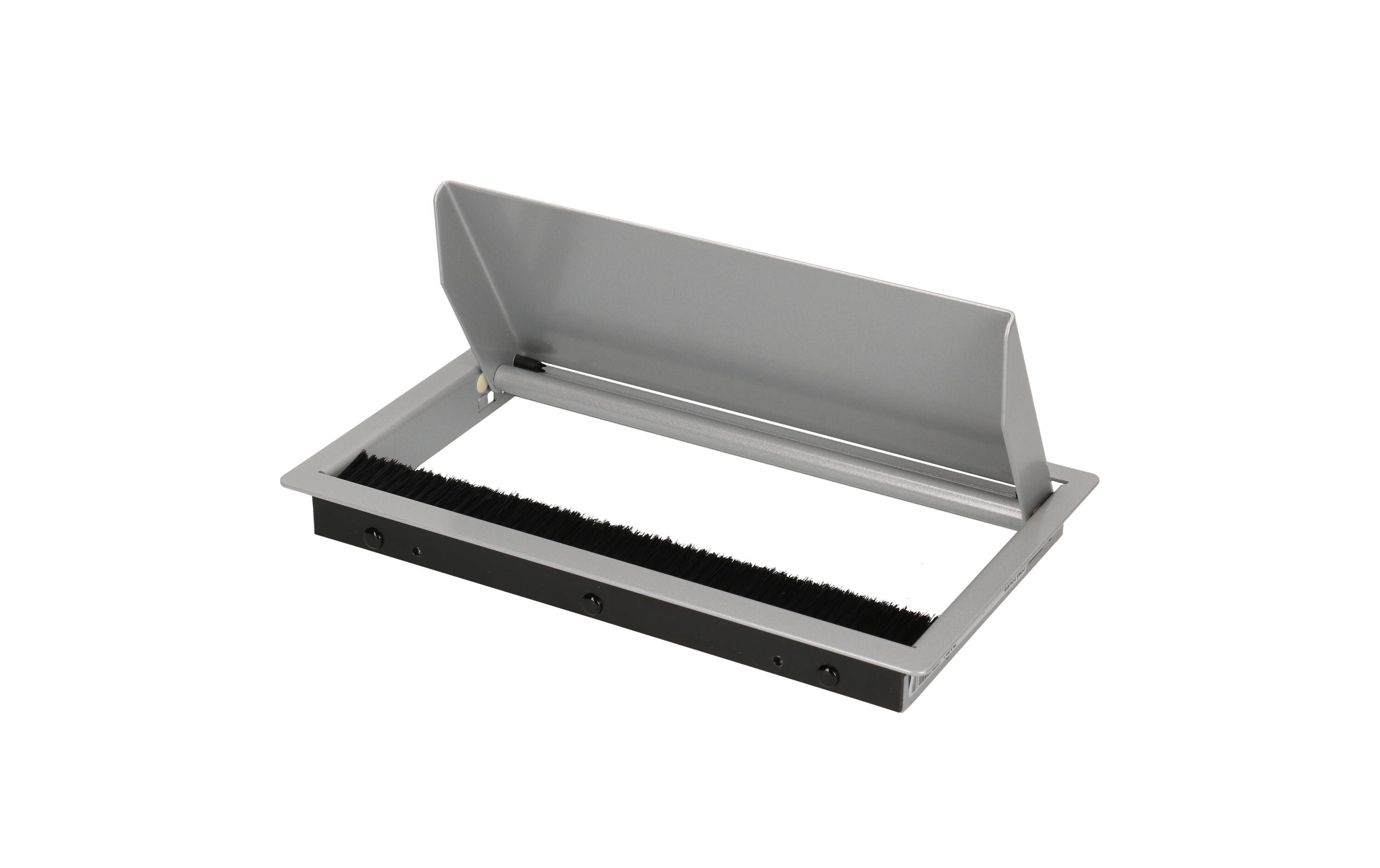 Einbaurahmen CONI COVER kurz Grau<br>Abdeckung, 3-fach, für Einbaurahmen kurz, silbergrau