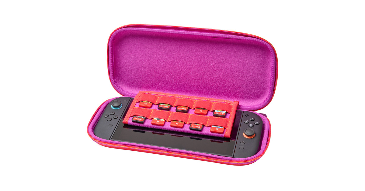 PowerADunne beschermhoes voor Nintendo Switch 2 - Mario en vrienden tas  (Zwart/geel)