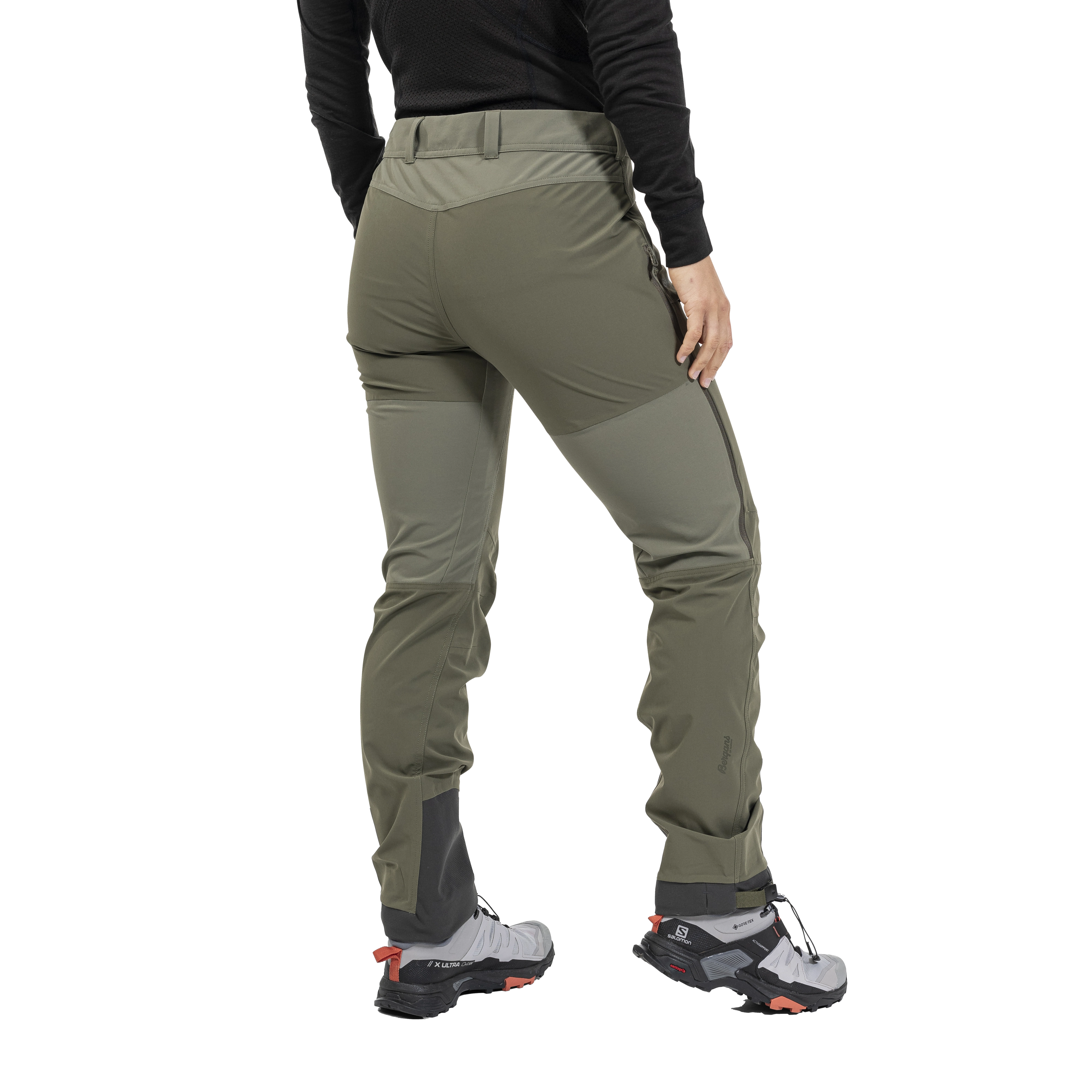 Bekkely Hybrid W Pants Dark Green Mud