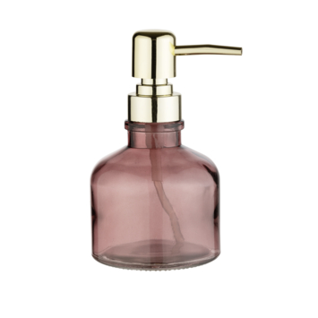Wenko glazen zeepdispenser Atessa oud roze