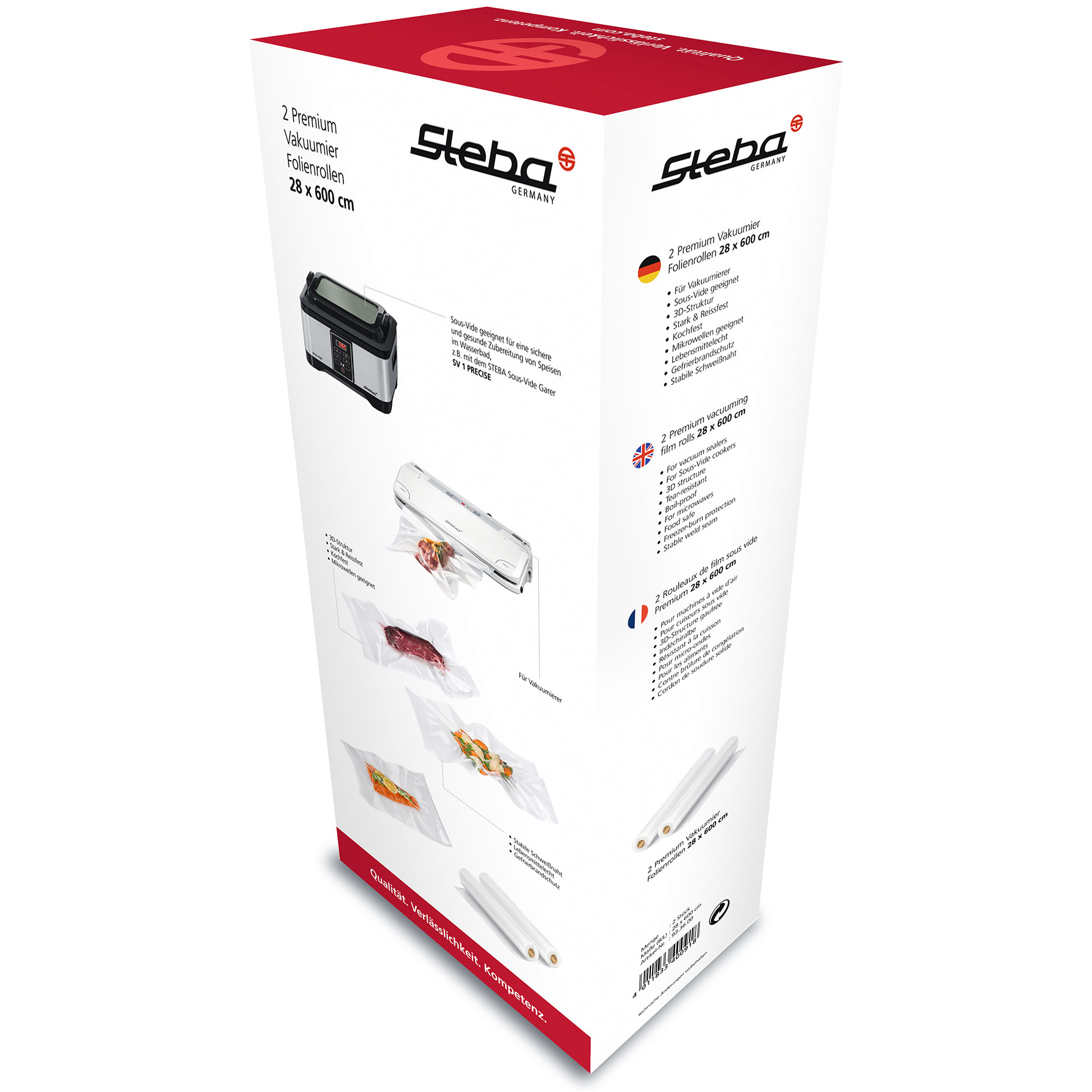 STEBA 2 Vakuumier-Folienrollen - transparent