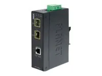 PLANET IGT-1205AT - Fibermedieomformer - GigE - 10Base-T, 100Base-TX, 1000Base-T - RJ-45 / SFP (mini-GBIC)