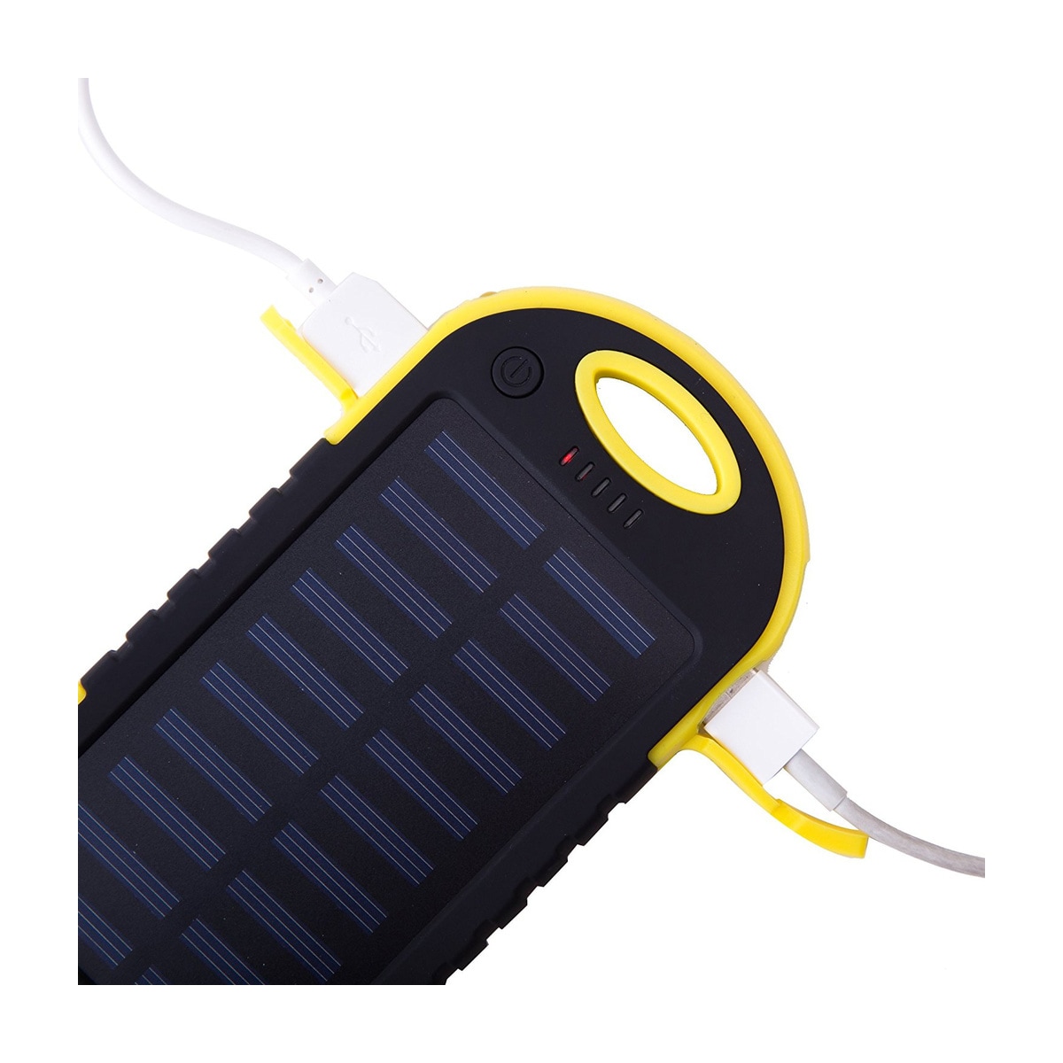 Powerbank 5000 mAh - vannavstøtende - gul