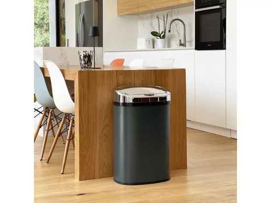 Poubelle de cuisine automatique MAJESTIC Gris Acier inoxydable 58 L