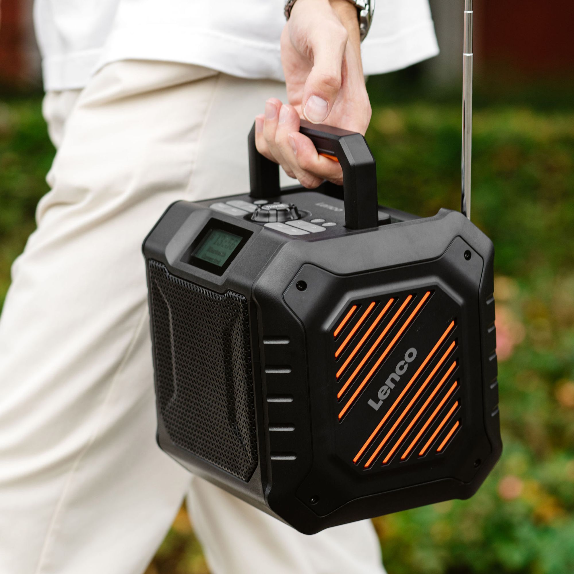 Lenco ODR-160GY Draagbare outdoor radio met Bluetooth