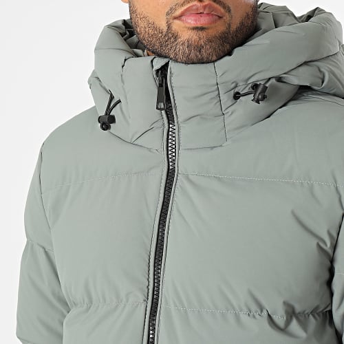 Doudoune Capuche Vert Kaki