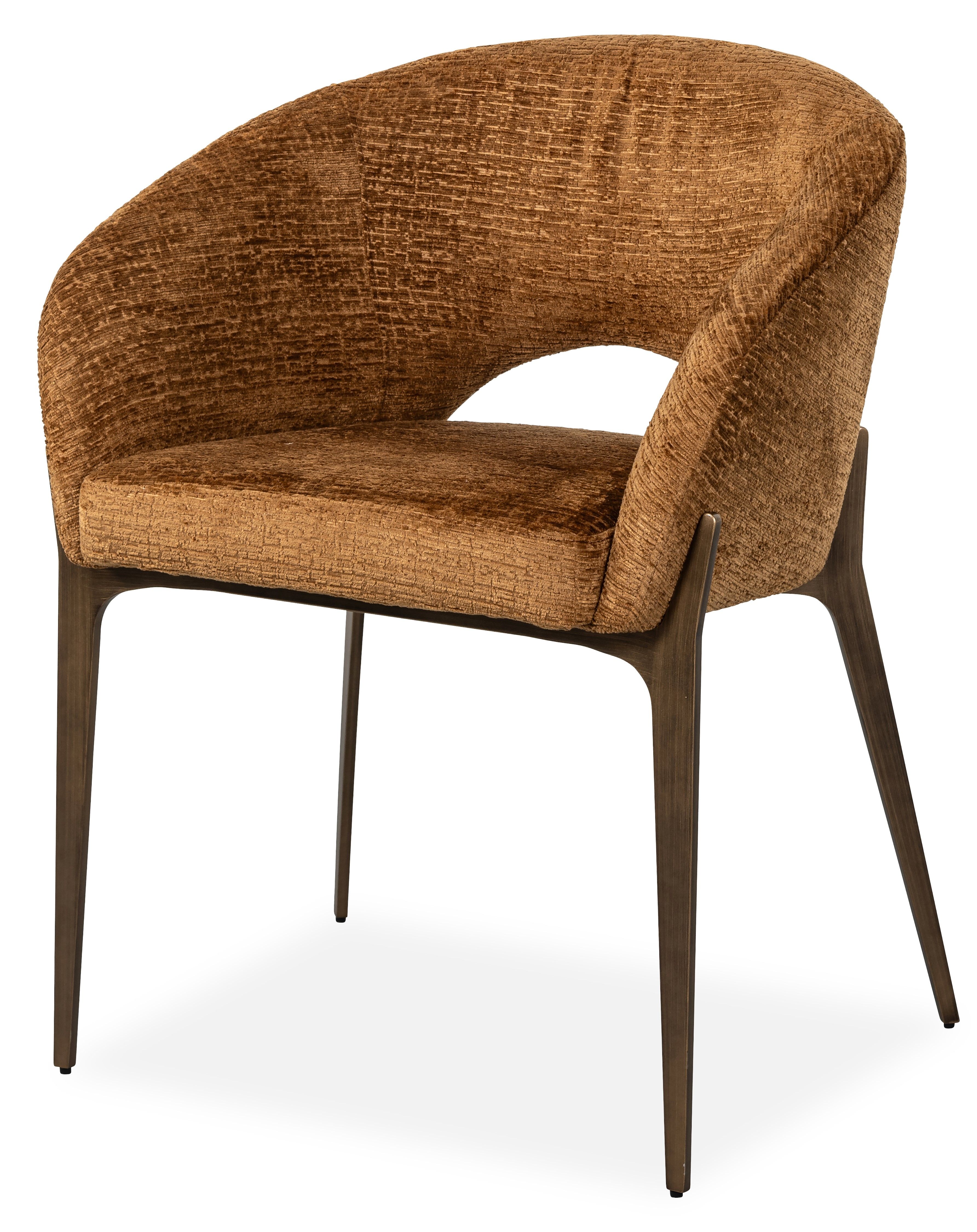 Eetkamerstoel S4622 Cognac Fusion Kenzi B63 x D57 x H82 cm