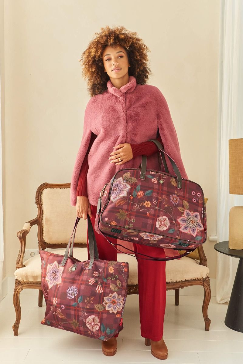 Pip Studio Tote Bag Tilda Flores Felices Red