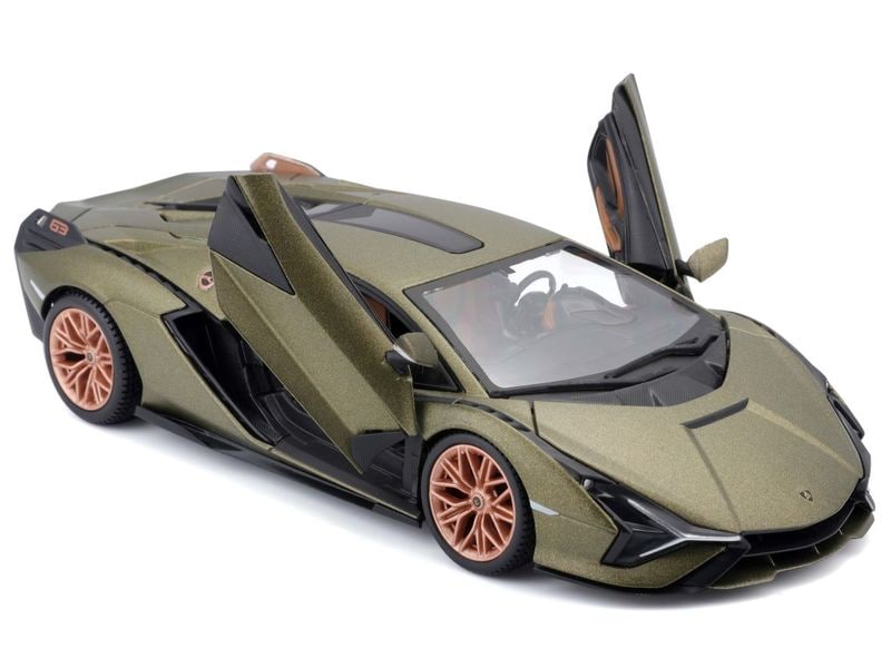BBurago Lamborghini Sian FKP 37 Grün 1:24 Sammlermodell im Massstab 1:24