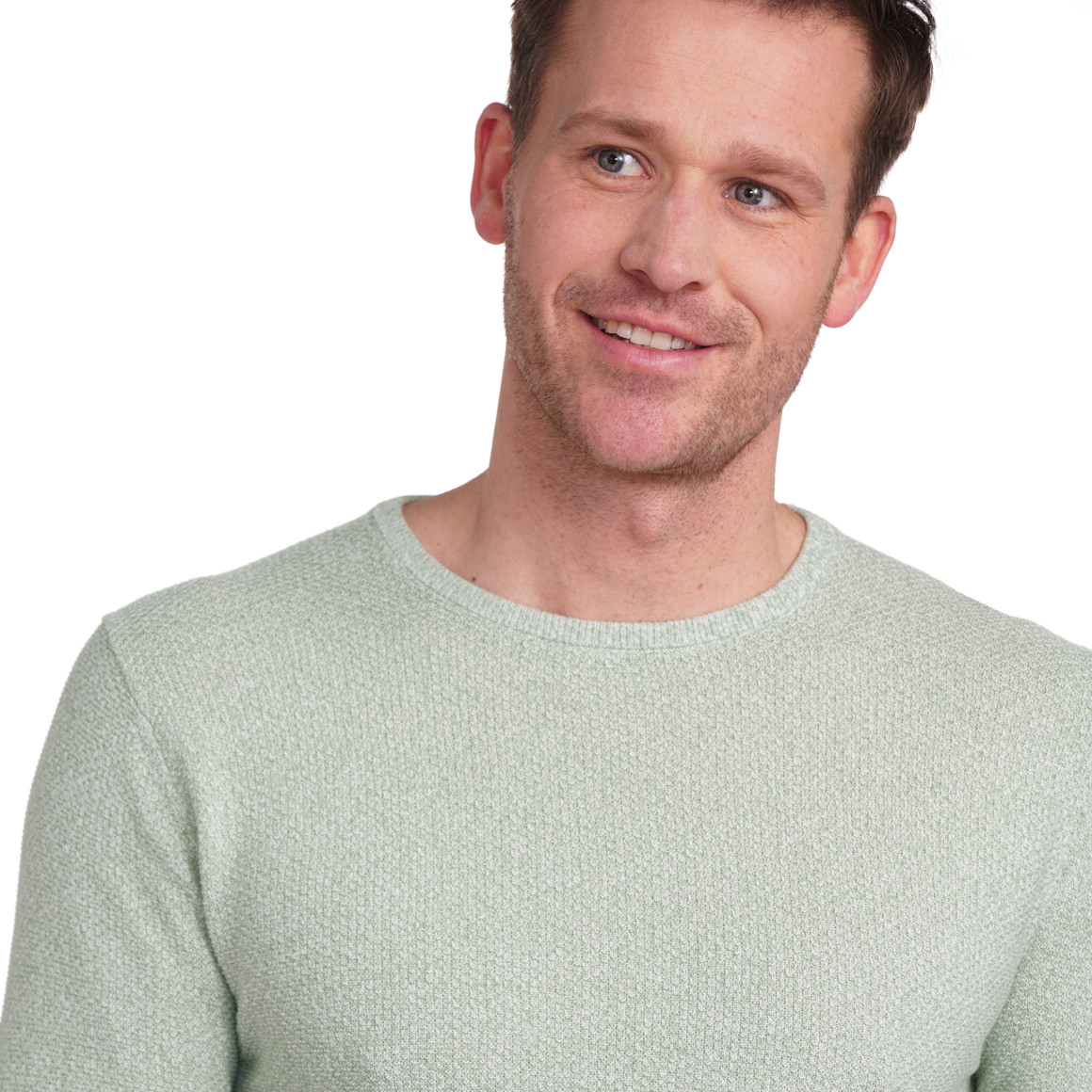 VanVaan Denim Herren Pullover meliert helloliv