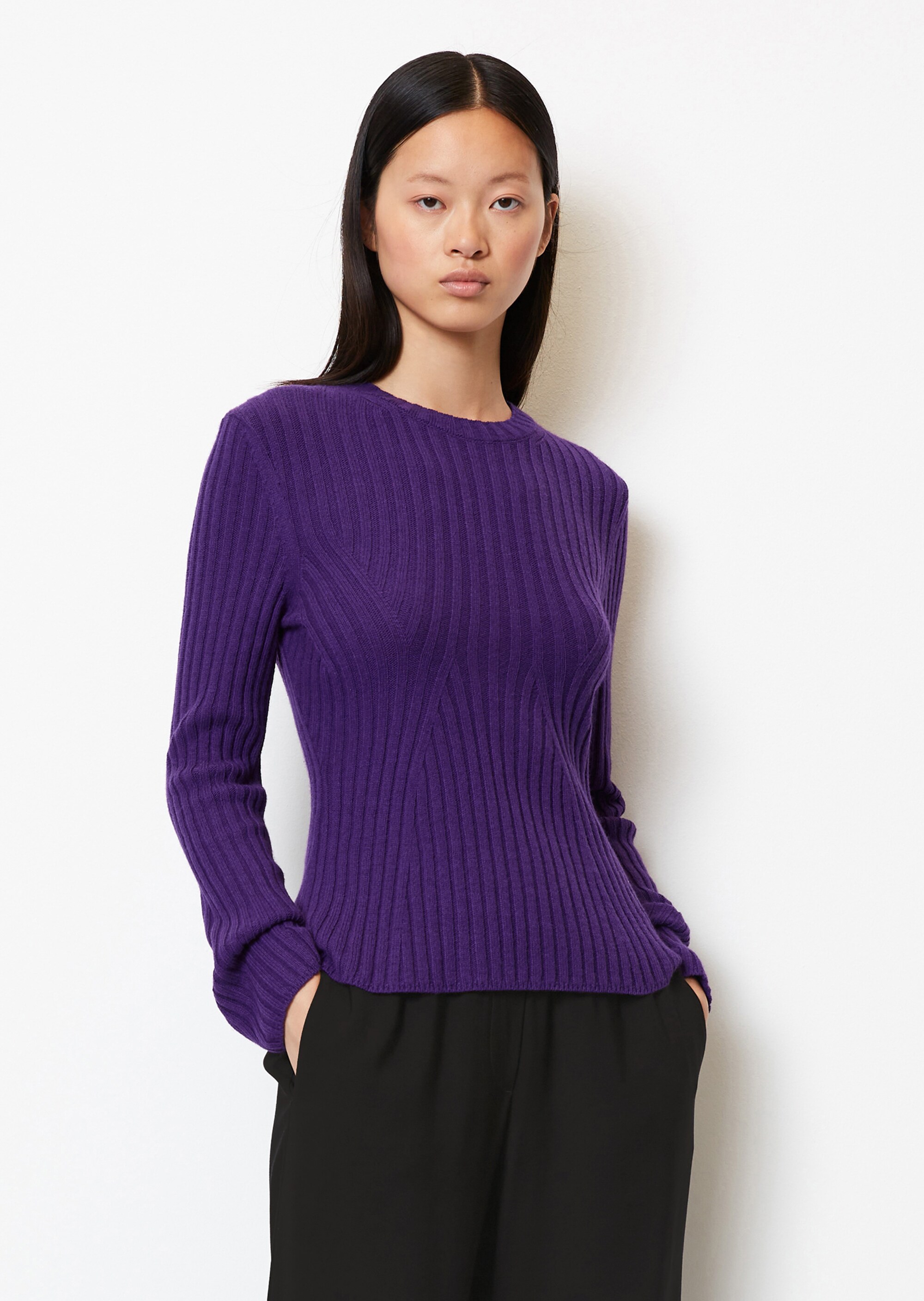 Strickpullover slimmit Fully fashioned Details