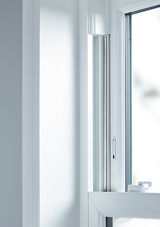 Joint à brosse adhésif porte et fenêtre Diall blanc L.6 m