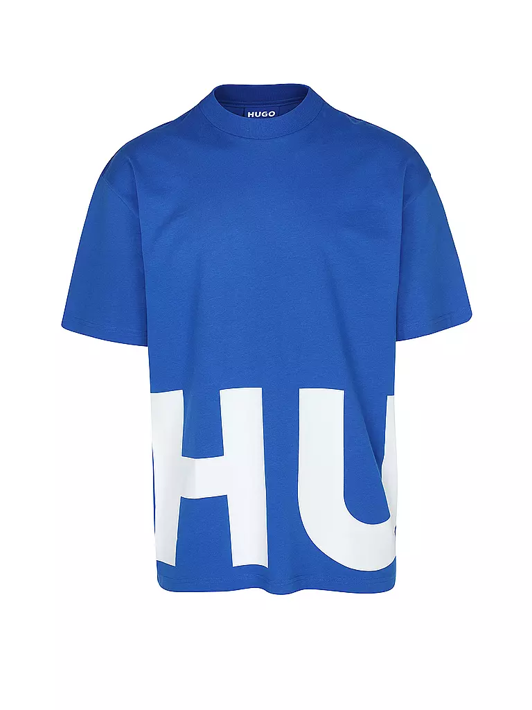 HUGO T-Shirt Oversized Fit NANNAVARO blau