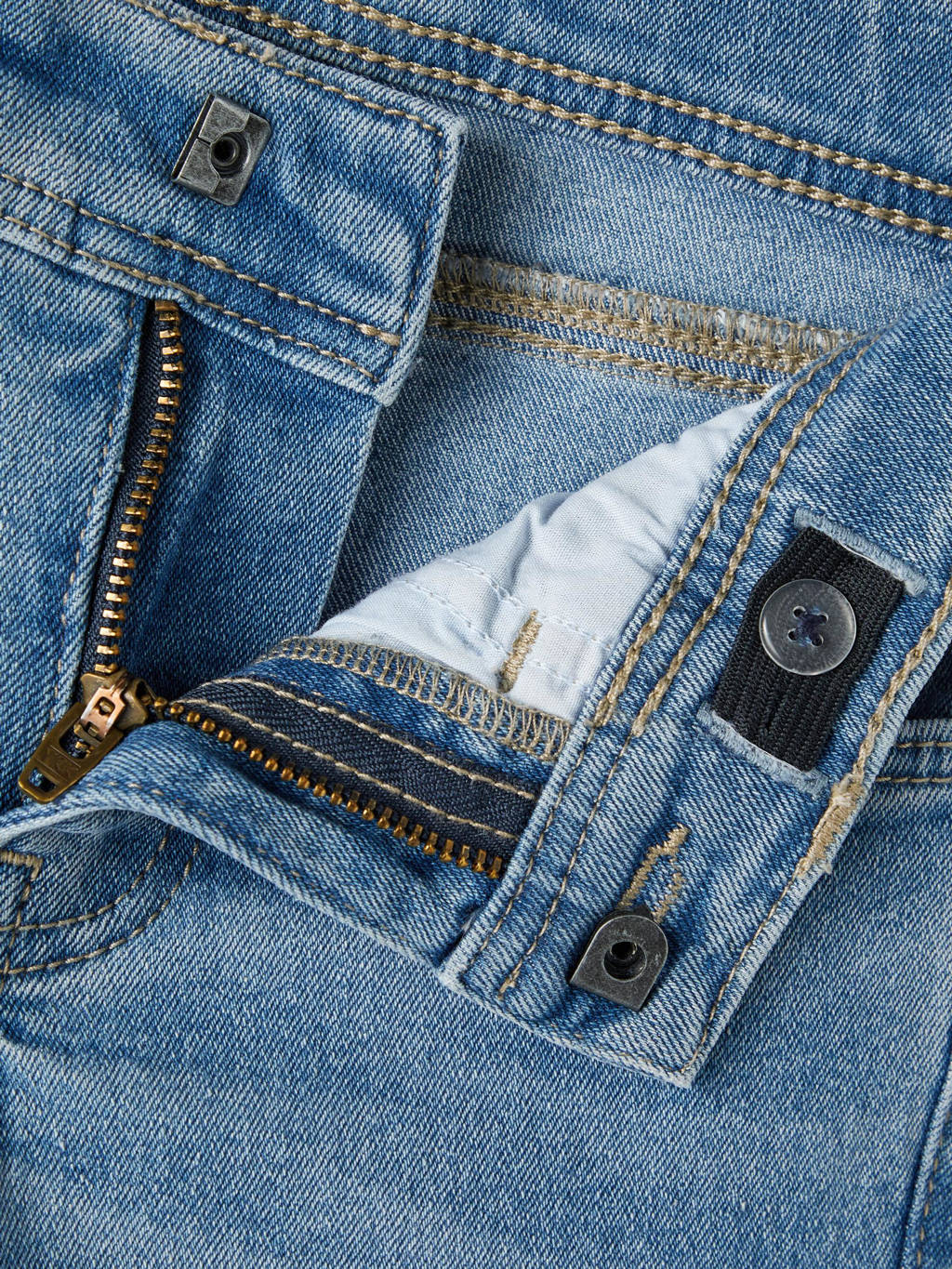 NAME IT slim fit jeans NKMTHEO XSLIM JEANS 1090-IO NOOS light blue denim