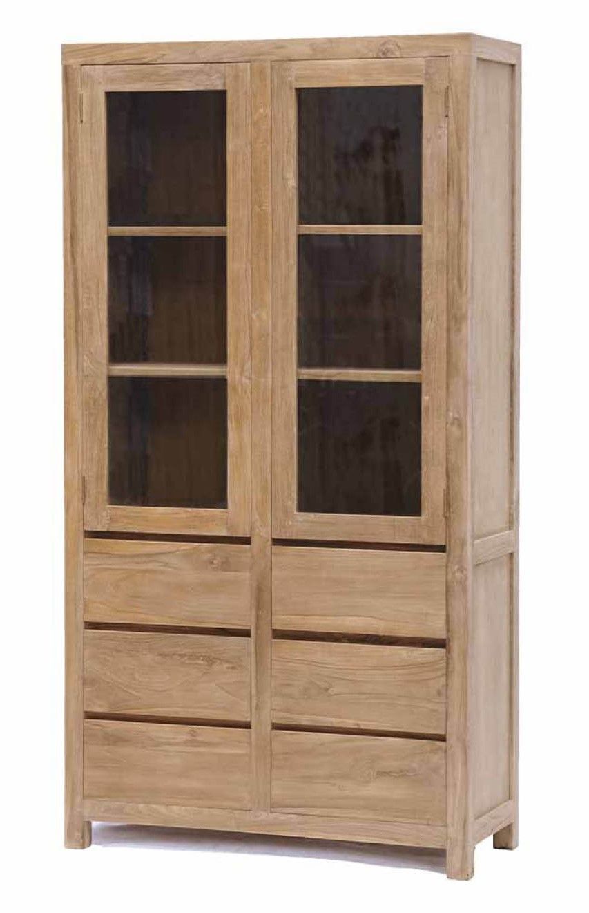 Glaskast  Corona B100 x D40 x H190 cm