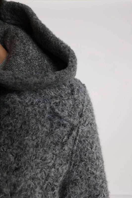 NUKUS - Inna Jacket Boucle - Winterjas - Grijs