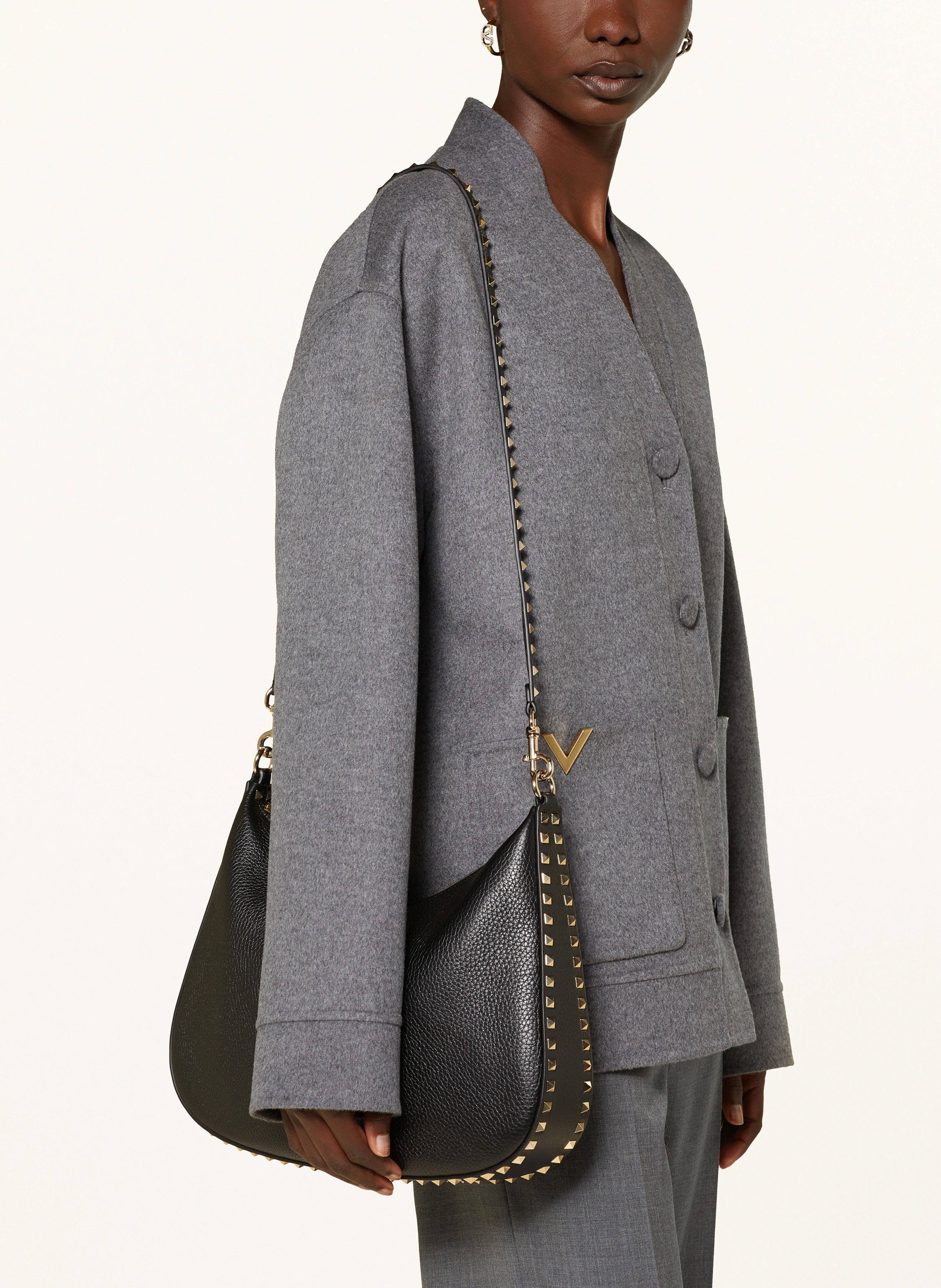 VALENTINO GARAVANI Hobo-Bag ROCKSTUD mit Nieten