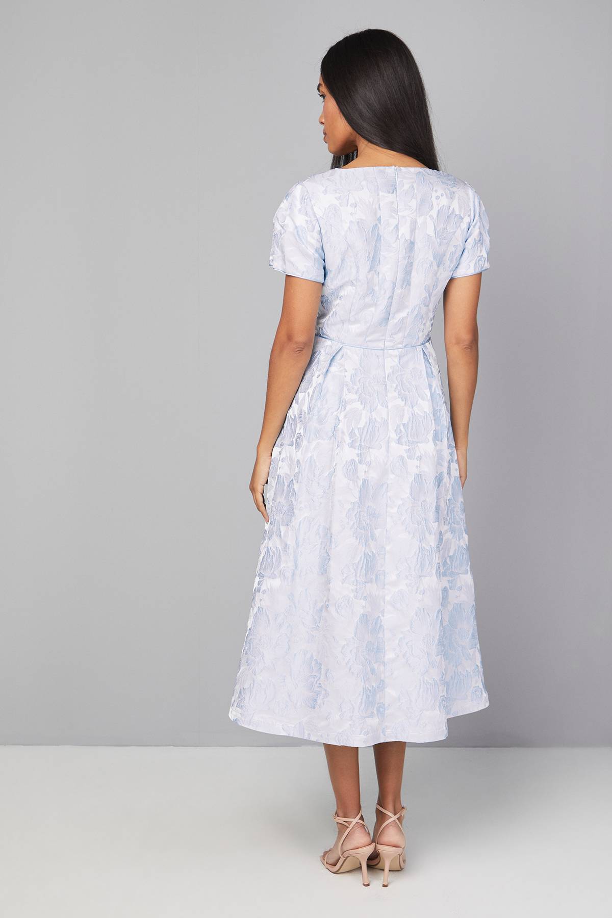 Wallis Robe Mi-longue à Détails de Coutures Jacquard