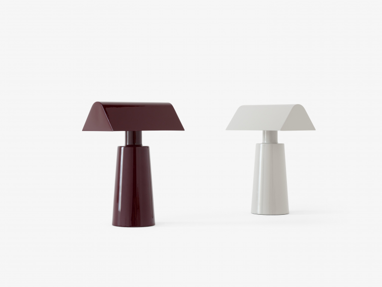 &tradition Caret MF1 tafellamp LED oplaadbaar Silk Grey