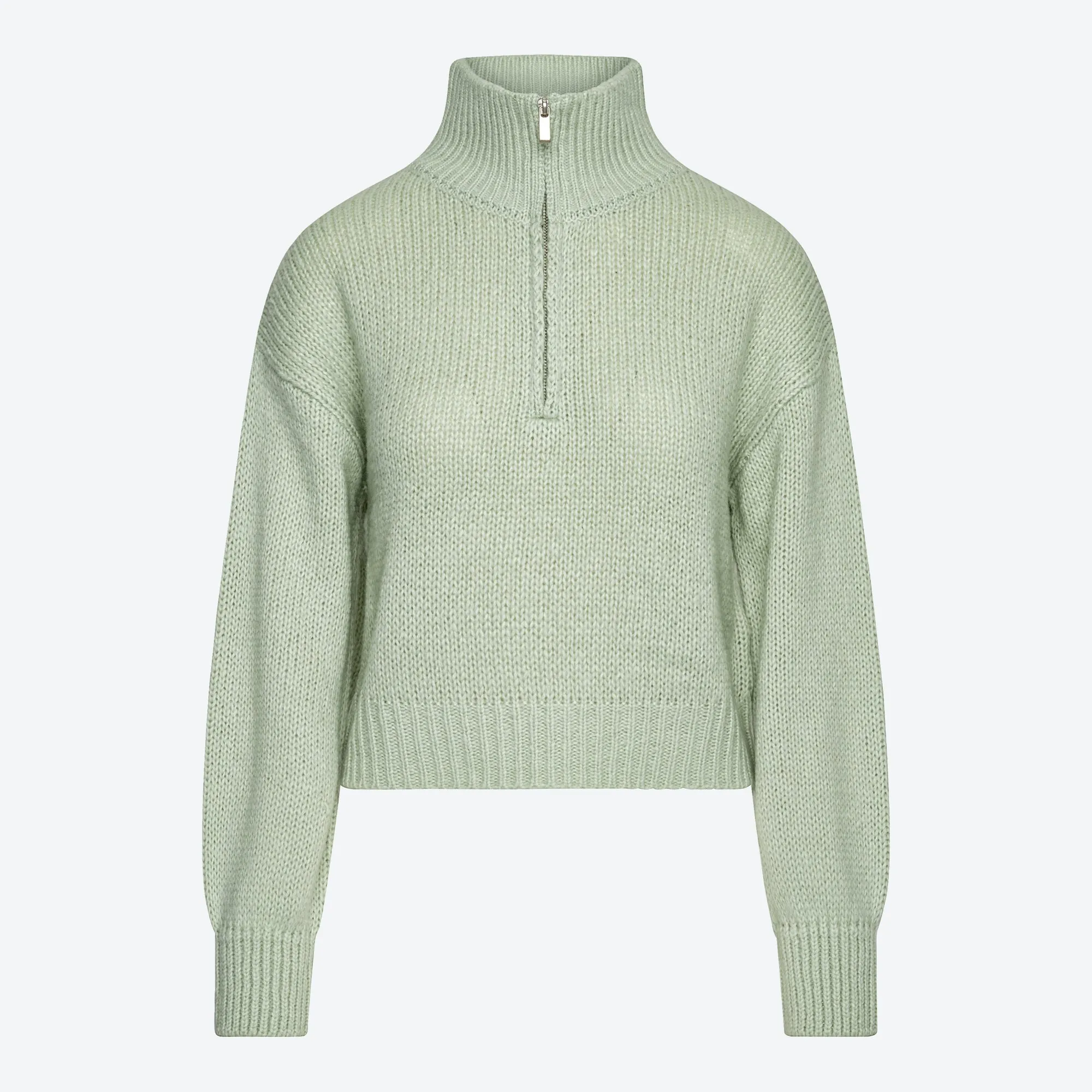 Damen-Pullover mit Troyer-Kragen