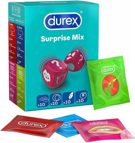 Durex Surprise Me Préservatifs Mix 40 Pièces