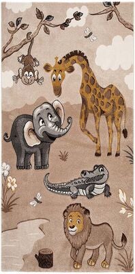KMCarpets Atlas Zoo Teppe 80x150, Natur